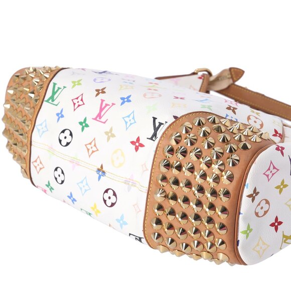 Louis Vuitton x Murakami Chrissie MM Monogram Multicolor Shoulder Bag Studded - Picture 6 of 9